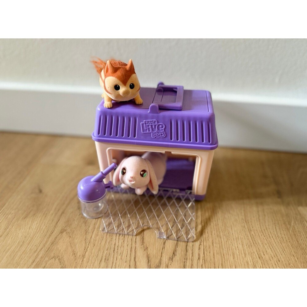 Little Live Pets Lil' Pet Carrier with Lil' Bunny and Lil' Chipmunk